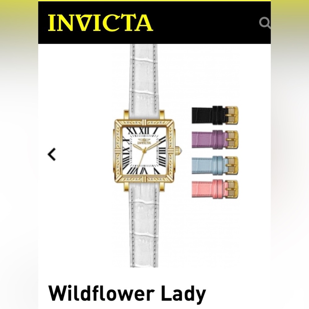⏱️NEW! Invicta Watching Set SPECIAL EDITION Wildflower Lady - 5 leather straps
